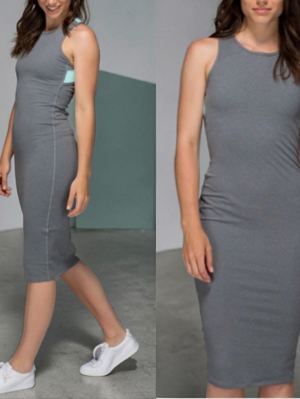 RARE Lululemon Picnic Play Dress.  Sz 6.  Heather Slate/Tranquil Blue